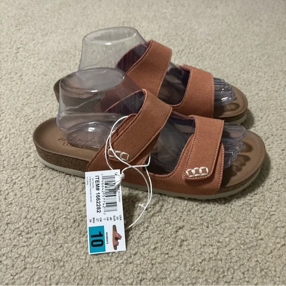 NEW SKECHERS CORAL FOOTBED CORK SANDALS RELAXED FIT LUXEFOAM 1662282 WOMENS 10 - Picture 5 of 9